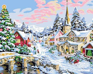 Paint by Numbers Kit - Christmas Snow