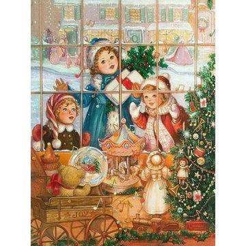 Diamond Paintings - Christmas Toy House