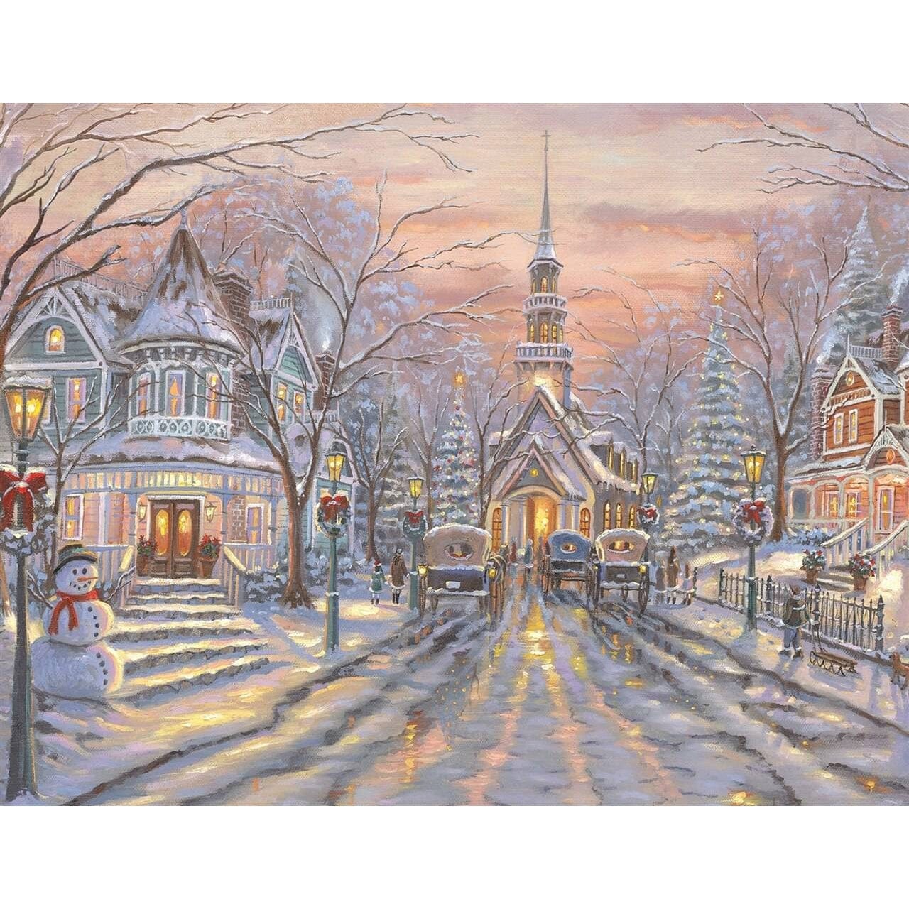 Diamond Paintings - Christmas Village Winter