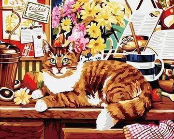 Paint by Numbers Kit - City Cat