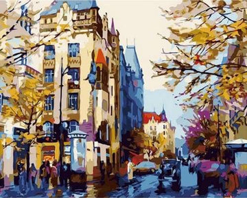 Paint by Numbers Kit - City in Fall