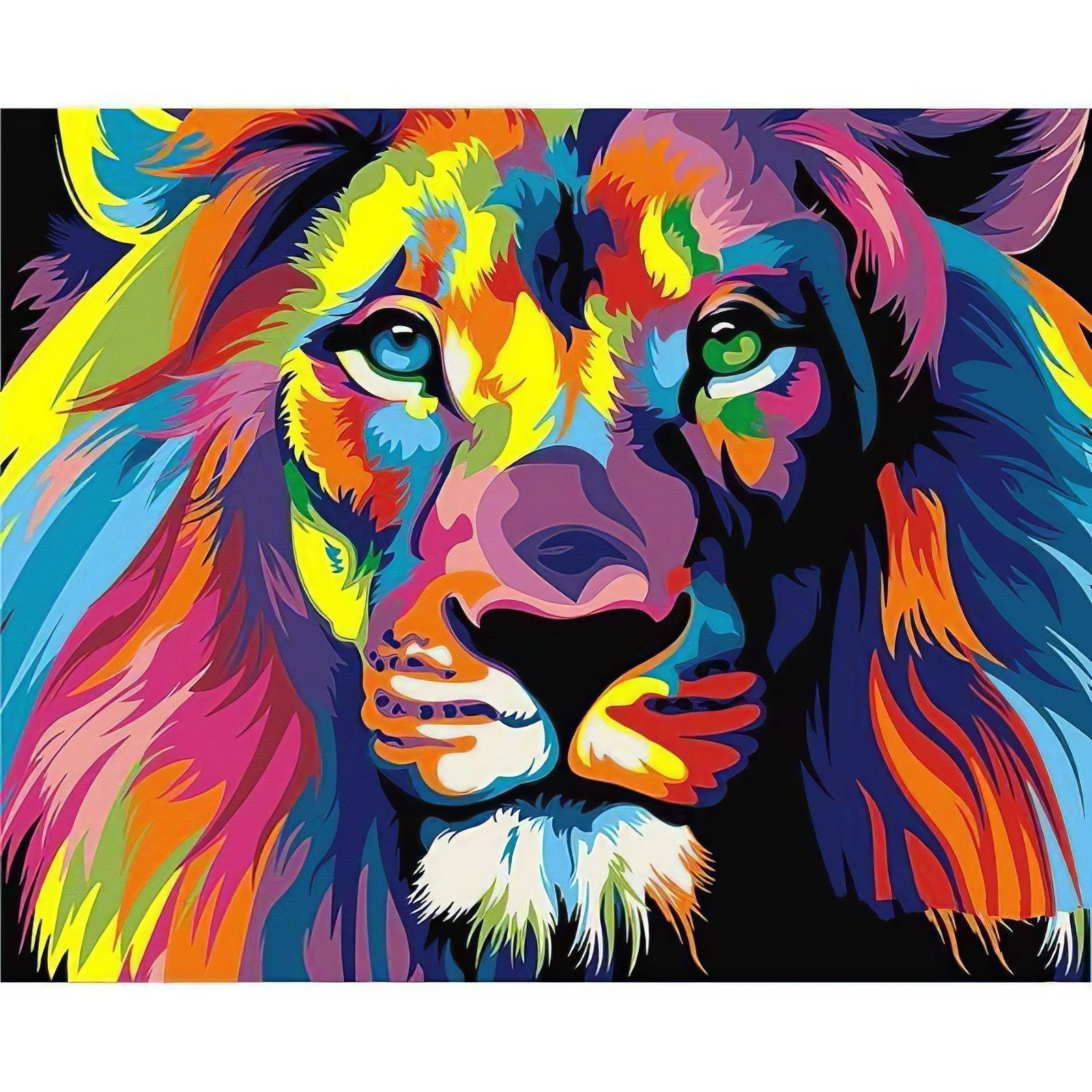 Diamond Paintings - Colored Lion