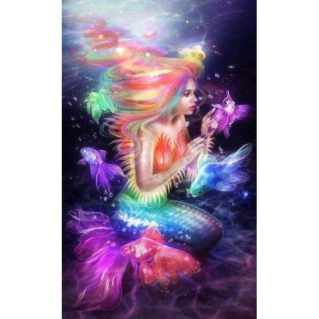 Diamond Paintings - Colorful Mermaid