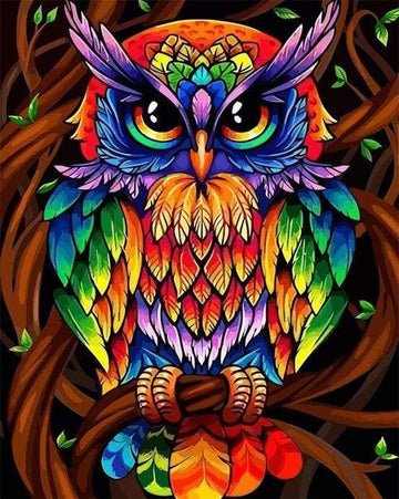 Paint by Numbers Kit - Colorful Owl