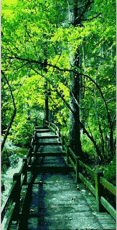 Paint by Numbers Kit - Corridor Trees