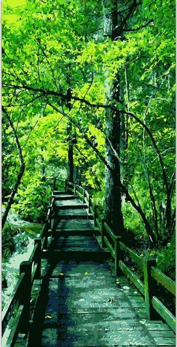 Paint by Numbers Kit - Corridor Trees