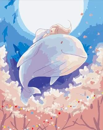 Paint by Numbers Kit - Cute Whale