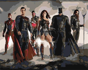 Paint by Numbers Kit - DC Comics Justice League