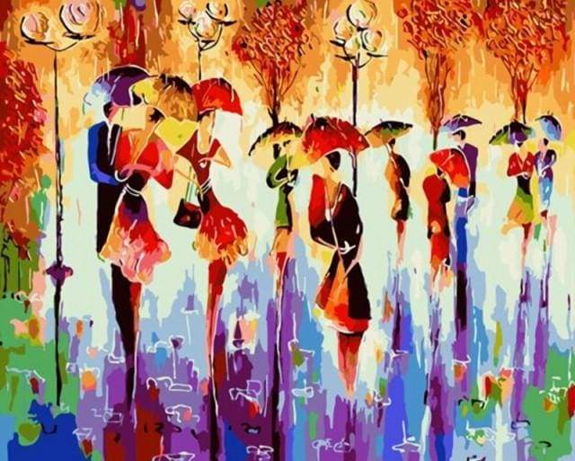 Paint by Numbers Kit - Dancers in the Rain