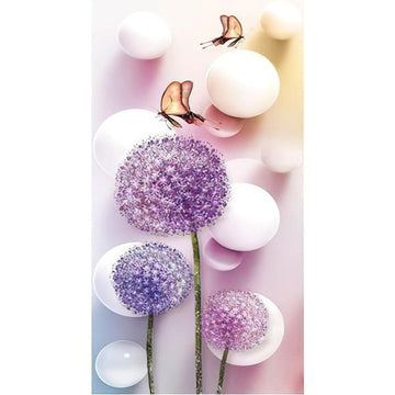 Diamond Paintings - Dandelion And Butterfly