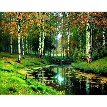 Diamond Paintings - Dark Waters And Forest