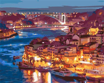 Paint by Numbers Kit - Dazzling Evening City