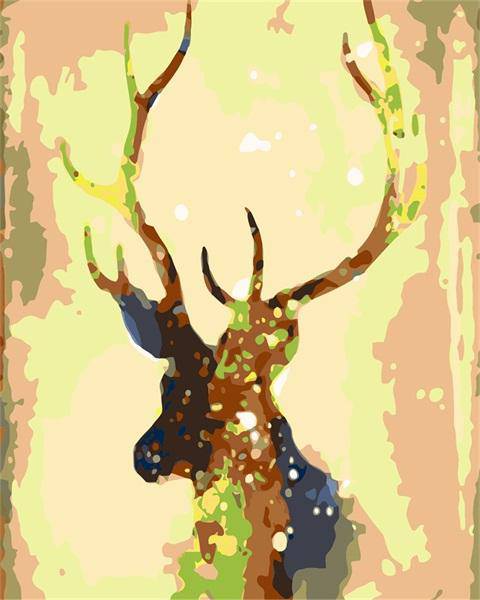 Paint by Numbers Kit - Deer Gold