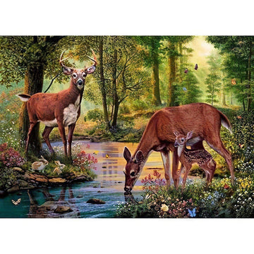 Diamond Paintings - Deer In The Forest