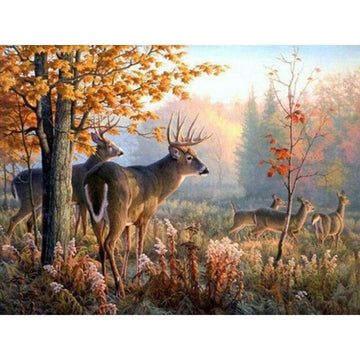 Diamond Paintings - Deer Squad and Forest