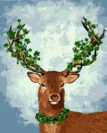 Paint by Numbers Kit - Deer in Style