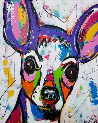 Paint by Numbers Kit - Dog in Style