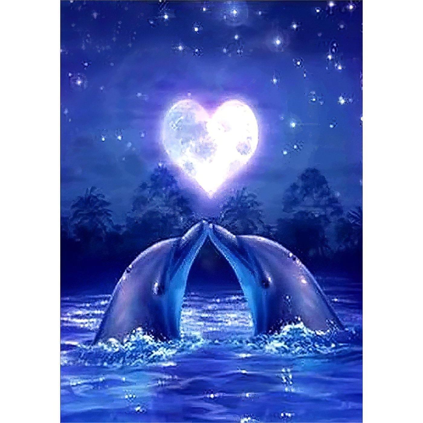 Diamond Paintings - Dolphin In Love