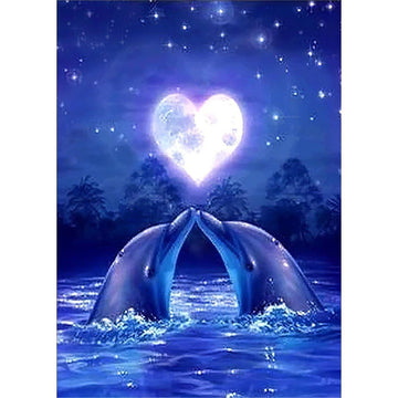 Diamond Paintings - Dolphin In Love