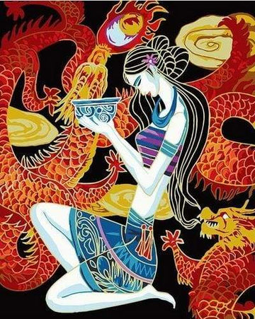Paint by Numbers Kit - Dragons