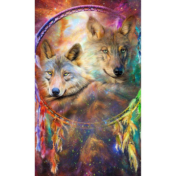 Diamond Paintings - Dreamcatcher Wolf