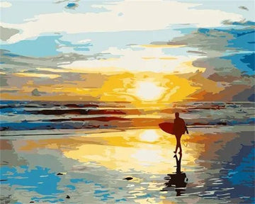 Paint by Numbers Kit - Evening Walk in Sea