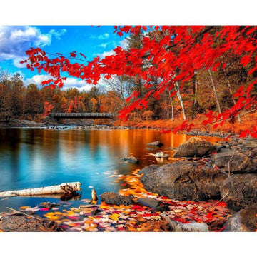Paint by Numbers Kit - Fall Near A Lake