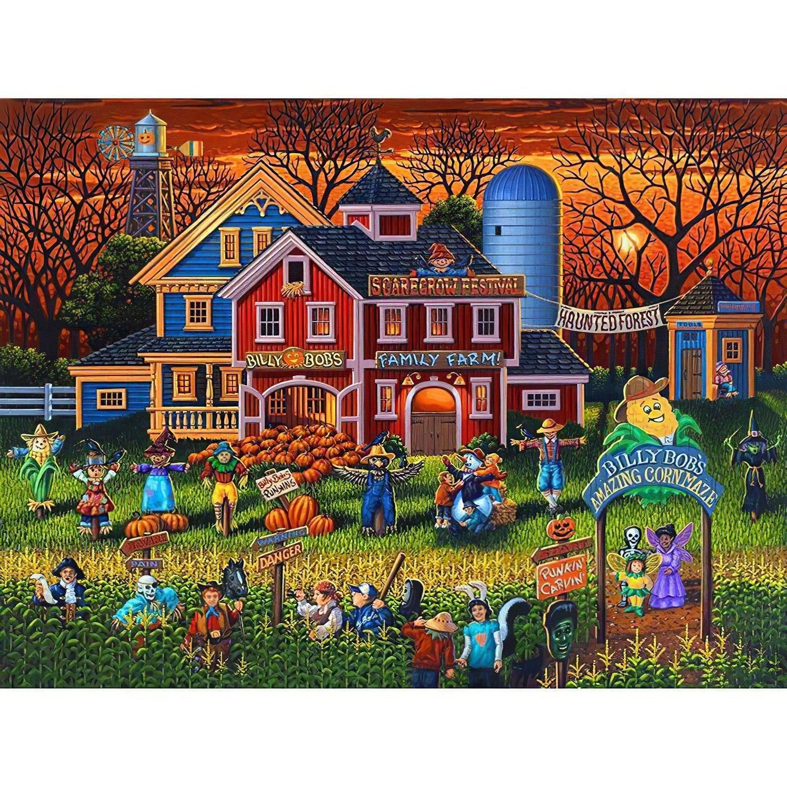 Diamond Paintings - Farm House Halloween