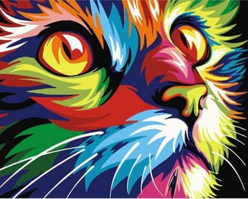 Paint by Numbers Kit - Feline Pop Art