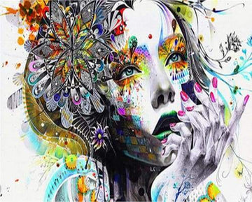 Paint by Numbers Kit - Female Abstract