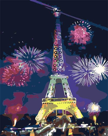 Paint by Numbers Kit - Festival Eiffel Tower