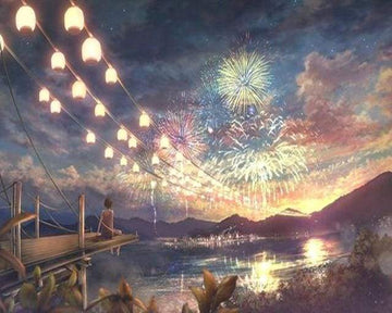 Paint by Numbers Kit - Fireworks