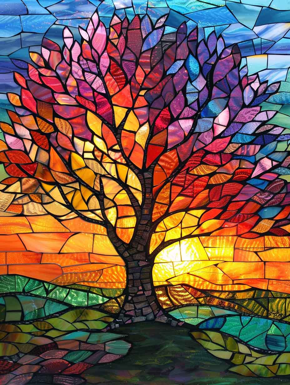 Paint by Numbers Kit - Flameleaf Radiance