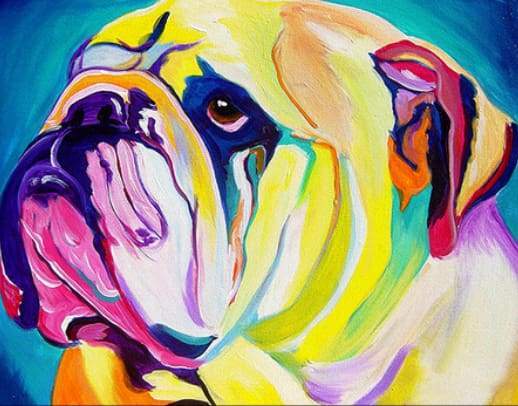 Paint by Numbers Kit - Flashy dog