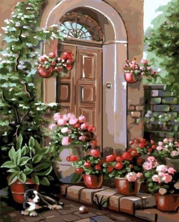 Paint by Numbers Kit - Flower on the Porch