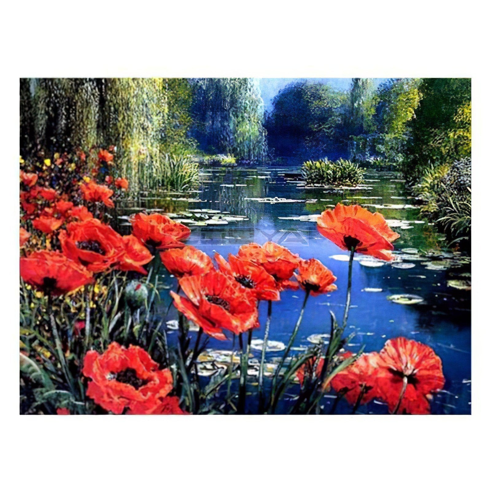 Diamond Paintings - Flowers On Lake