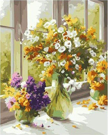 Paint by Numbers Kit - Flowers in the Kitchen