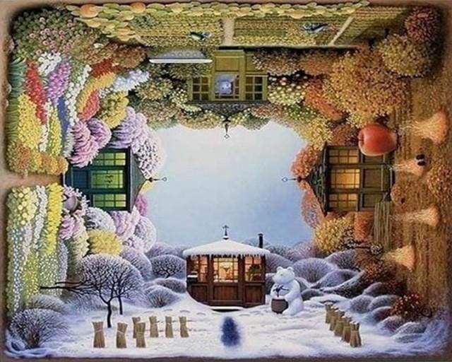 Paint by Numbers Kit - Four Seasons