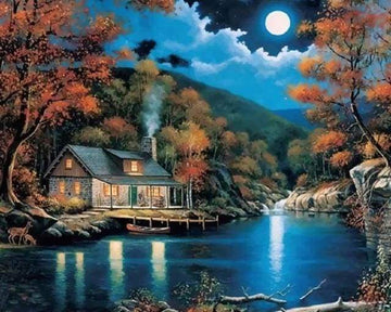 Paint by Numbers Kit - Full Moon Night