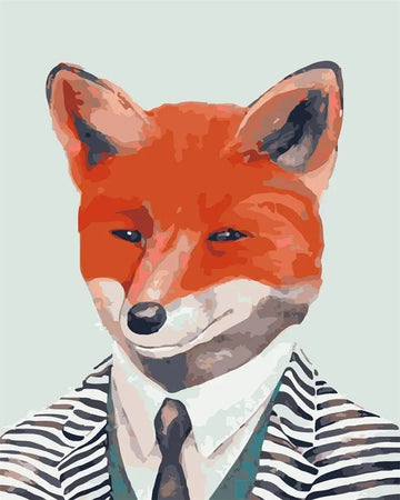 Paint by Numbers Kit - Gentleman Fox