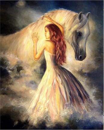 Paint by Numbers Kit - Girl And Horse