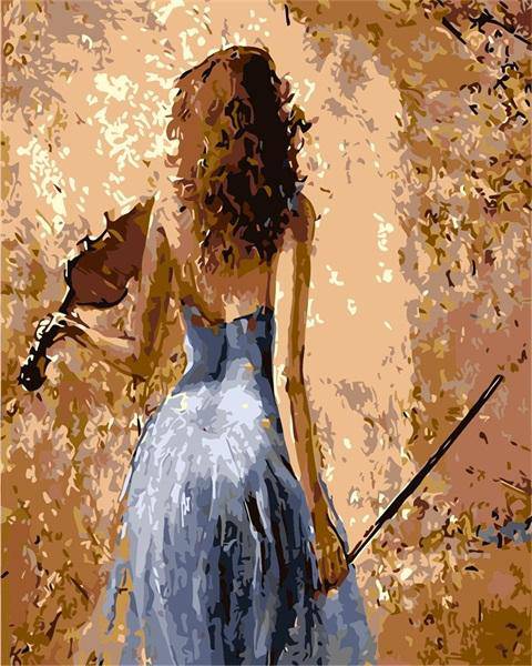 Paint by Numbers Kit - Girl Playing Violin