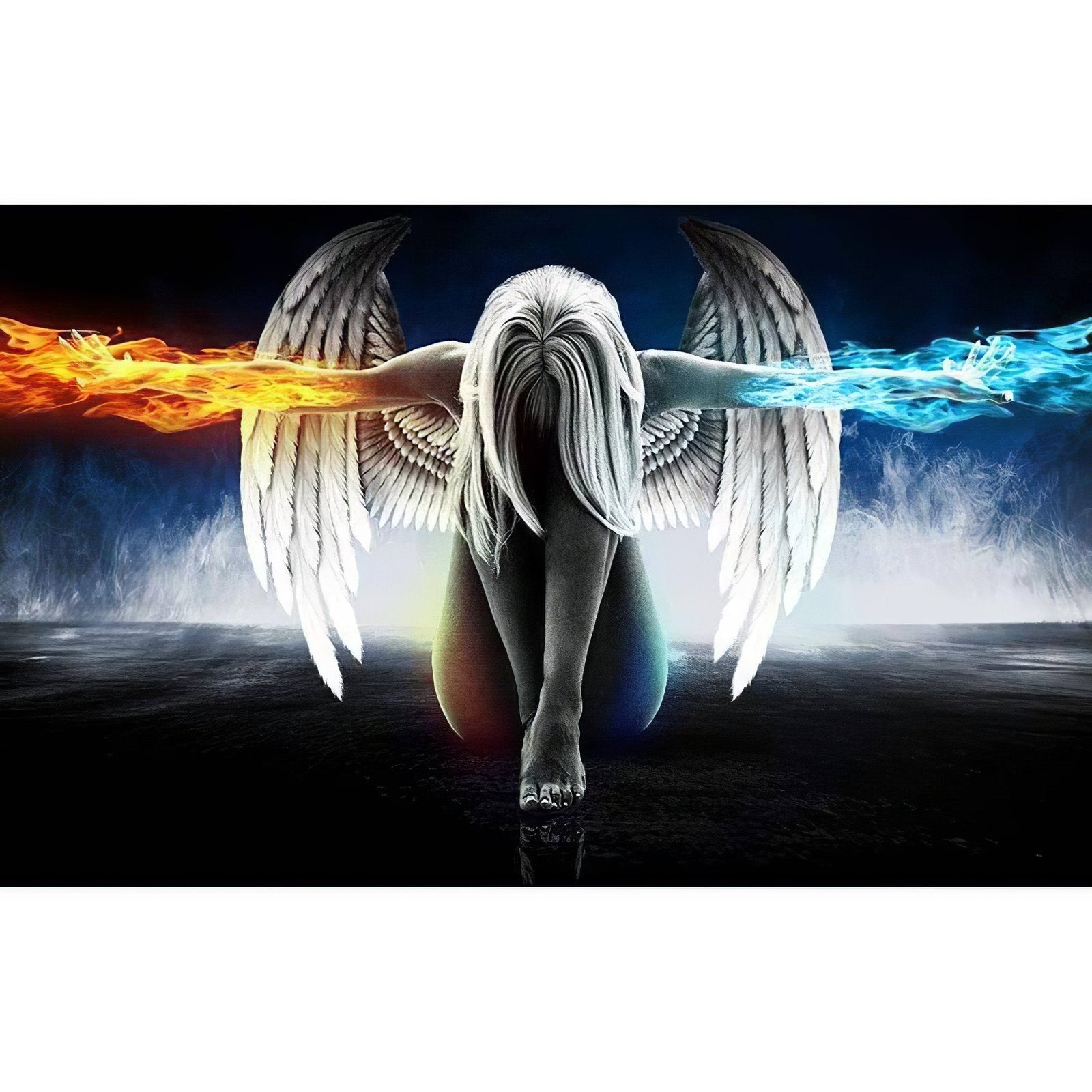 Diamond Paintings - Girl With Ice And Fire