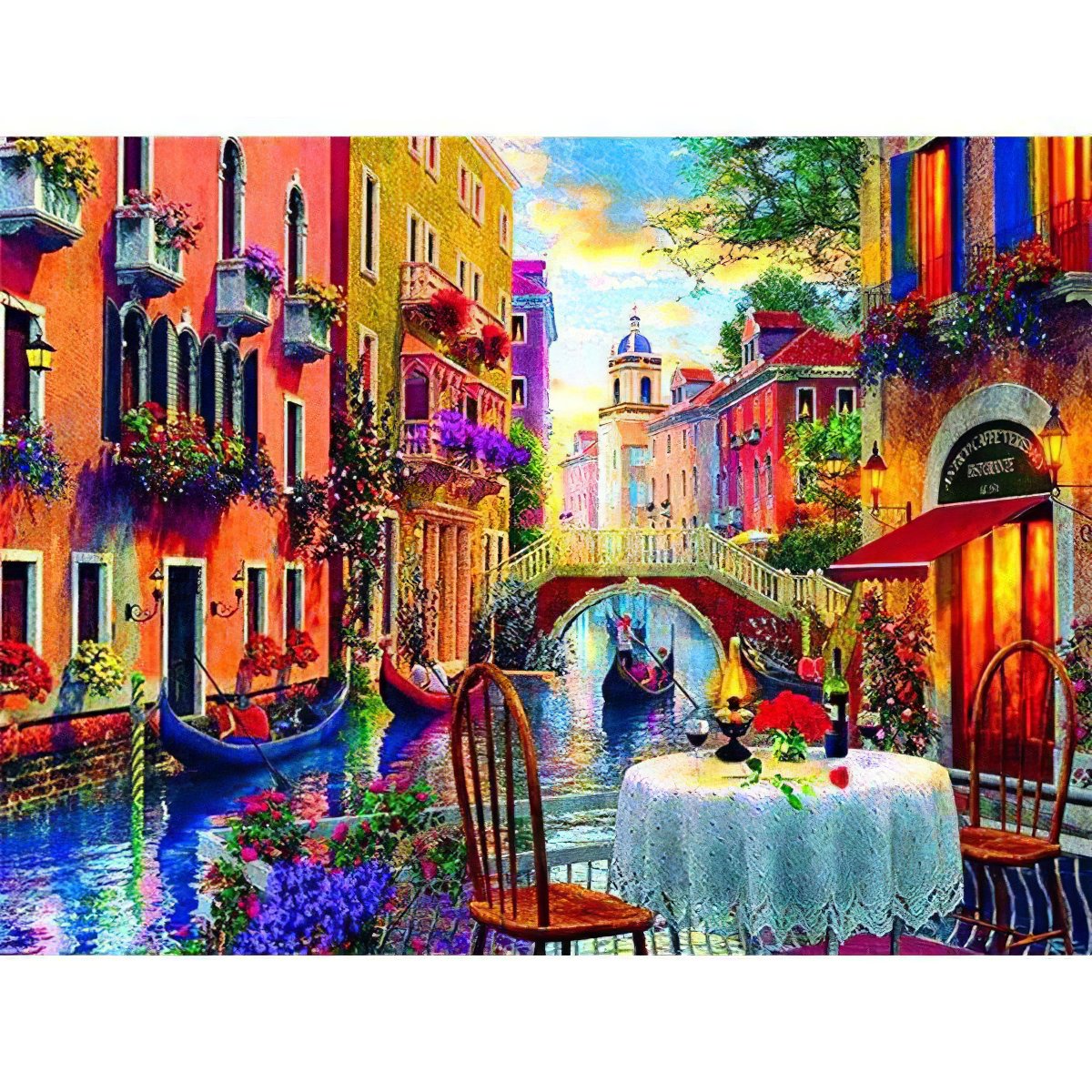 Diamond Paintings - Great Time Next To Canal