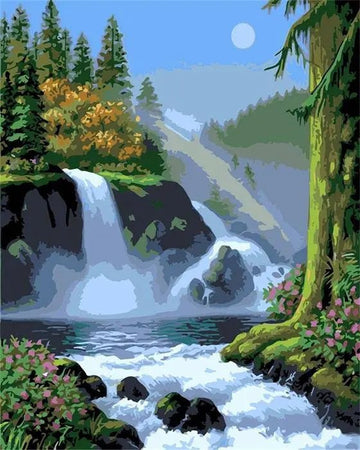 Paint by Numbers Kit - Greene Weather and Watherfall