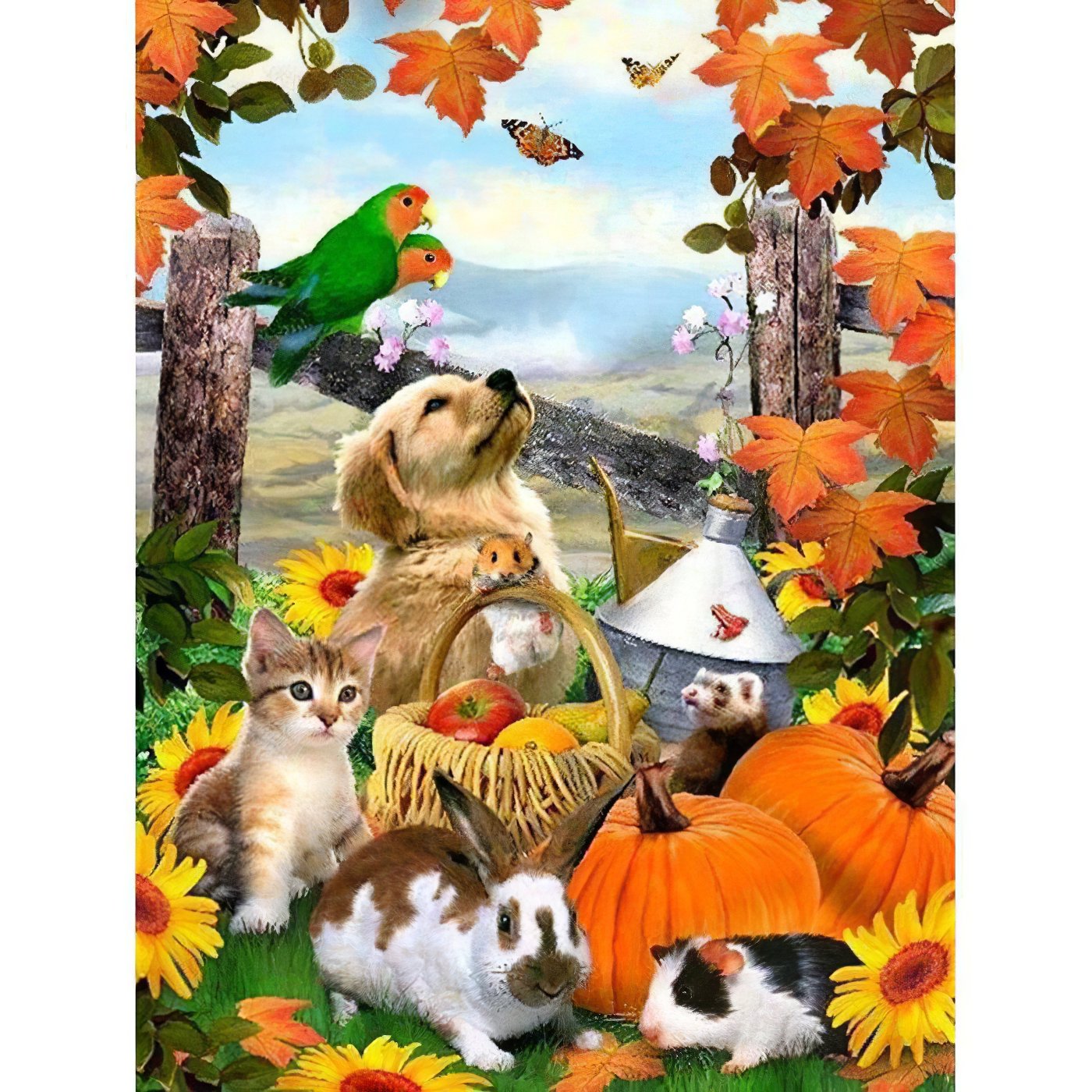 Diamond Paintings - Halloween Animals