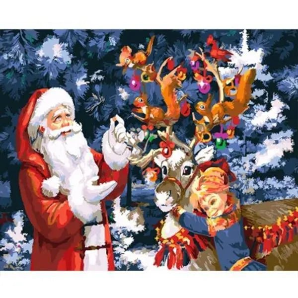 Paint by Numbers Kit - Happy Santa