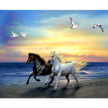 Diamond Paintings - Horse By The Sea