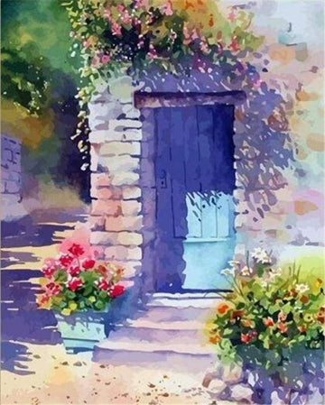 Paint by Numbers Kit - In front of flowers