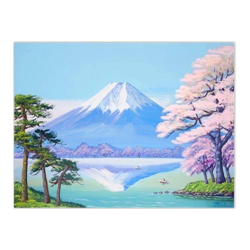 Paint by Numbers Kit - Japanese Mountain